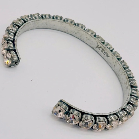 J. Crew Light Pink Jeweled Cuff Bracelet - Picture 4 of 4